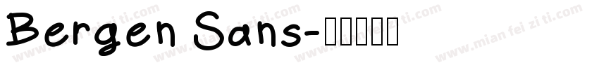 Bergen Sans字体转换